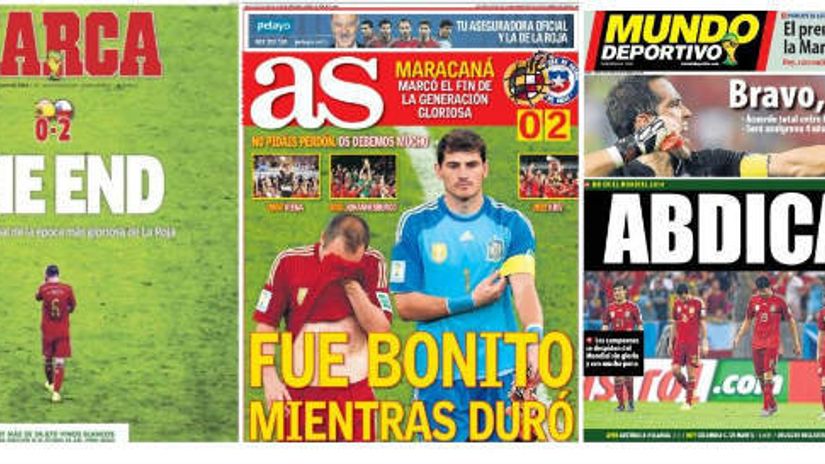 "Naslovne strane Marke, Asa i Mundo Deportiva"