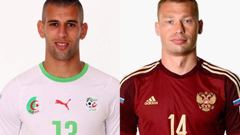 "Islam Slimani i Vasilij Berezucki"