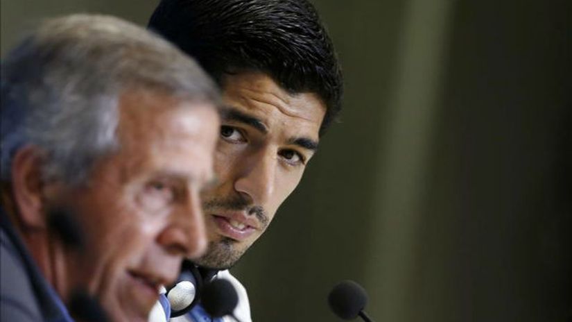 "Luis Suarez i Oskar Tabarez"