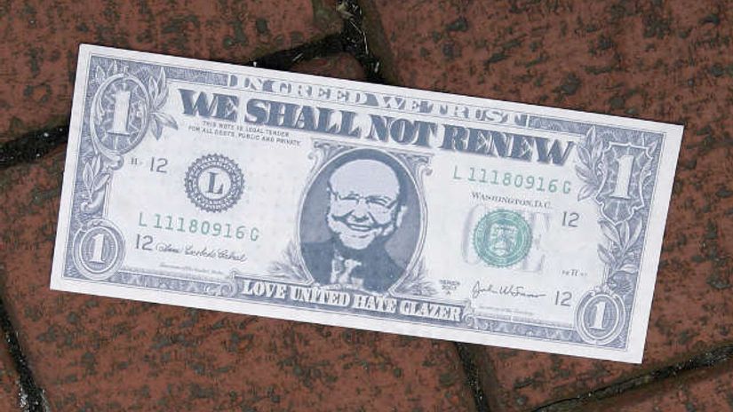 "Protestna novčanica sa likom Malkolma Glejzera"