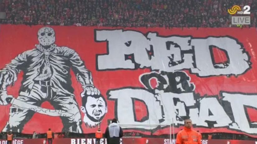 "Crveno ili smrt - poruka navijača Standarda Defuru"