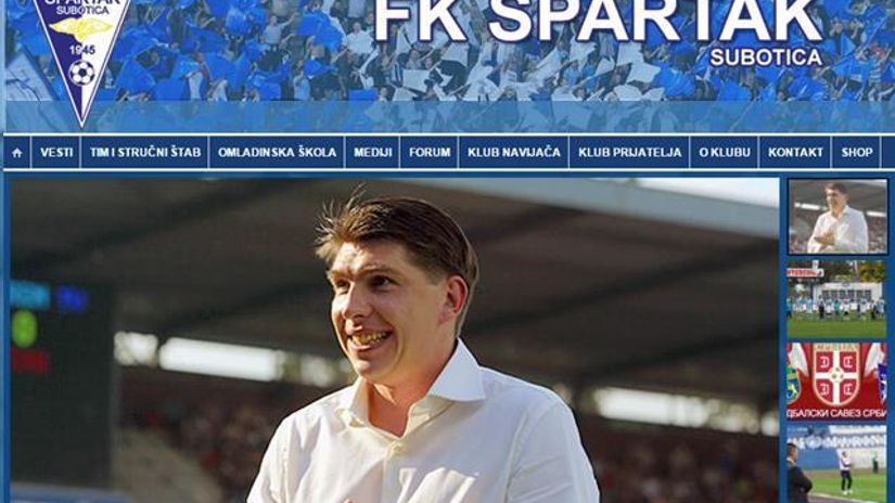 "Černišev na sajtu Spartaka"