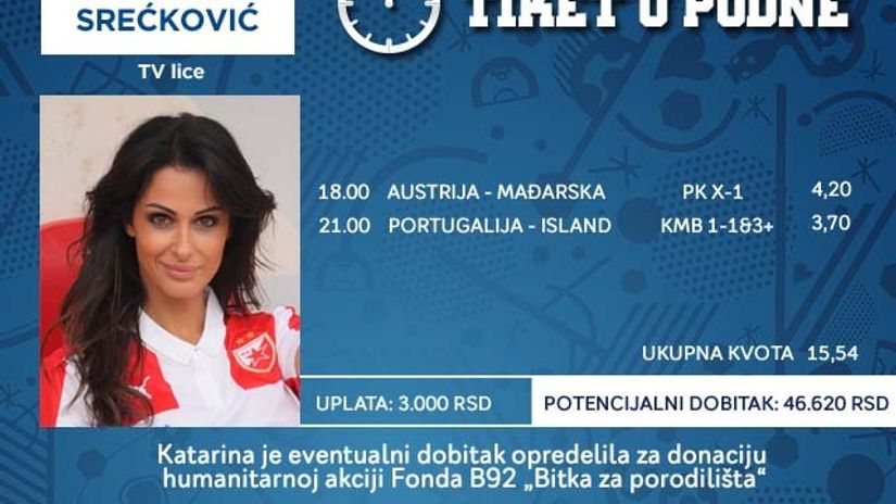 "tiket Katarina Srećković"