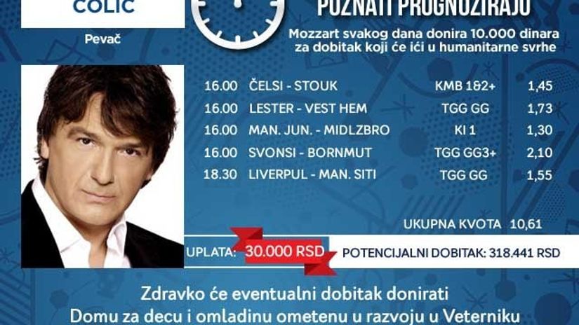 "Humanitarnit tiket Zdravka Čolića"