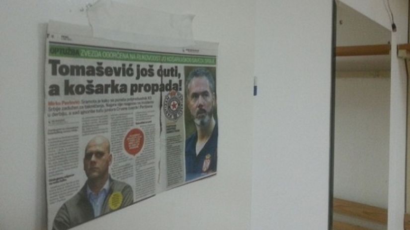 "Duplerica Informera u svlačionici Partizana"