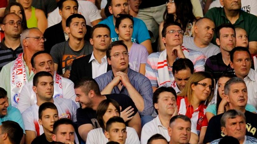 "Aleksandar Vučić na stadionu Crvene zvezde"