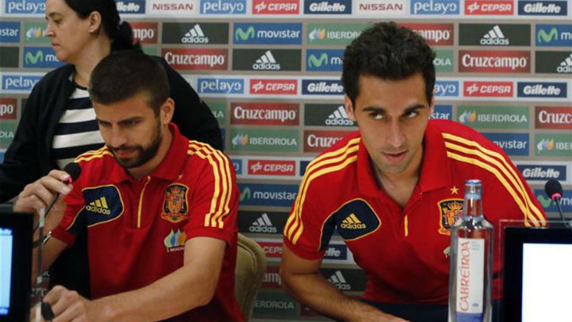 "Đerar Pike i Alvaro Arbeloa u reprezentaciji Španije"