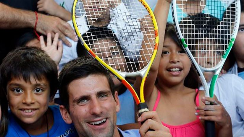 "Novak sa decom u Buenos Ajresu"