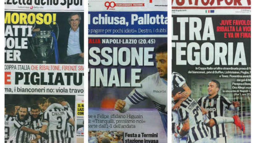 "Inter, Juve i Roma na skeneru italijanske štampe"