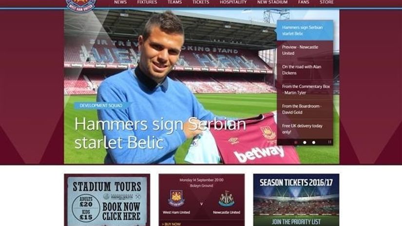 "nekad glavna vest na Vest Hemovom sajtu"