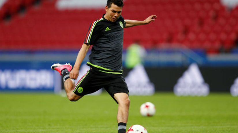 "Lozano na treingu reprezentacije Meksika"