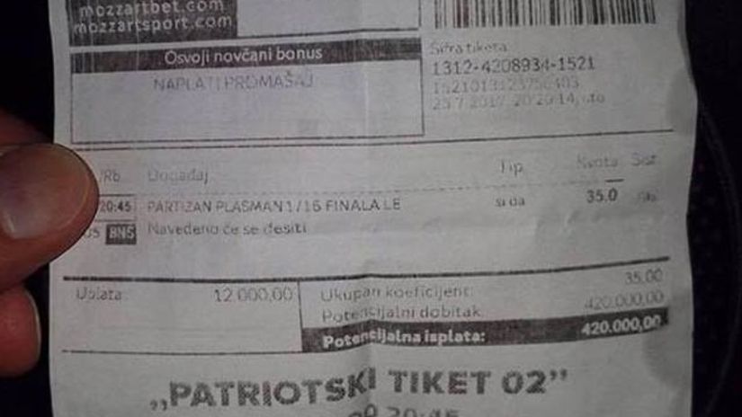 "Sjajan tiket iz Jagodine"