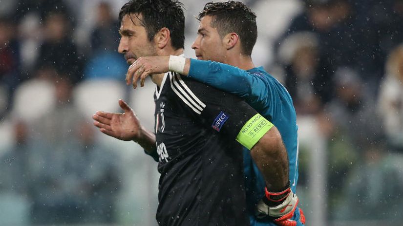 Legende: Bufon i Ronaldo
