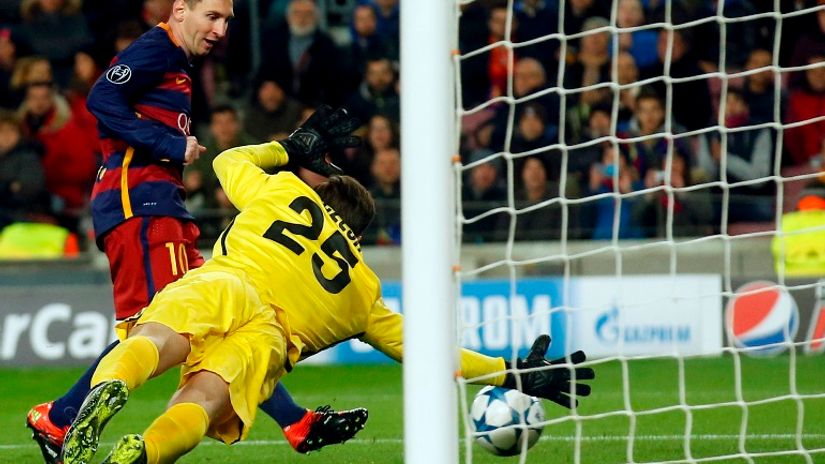 Gol Lionela Mesija (Barselona) protiv Rome