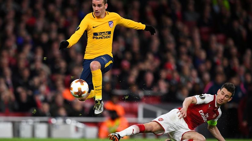Antoan Grizman (Atletiko Madrid) i Loran Kosijelni (Arsenal)