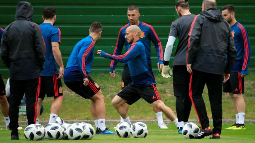 David Silva na treningu