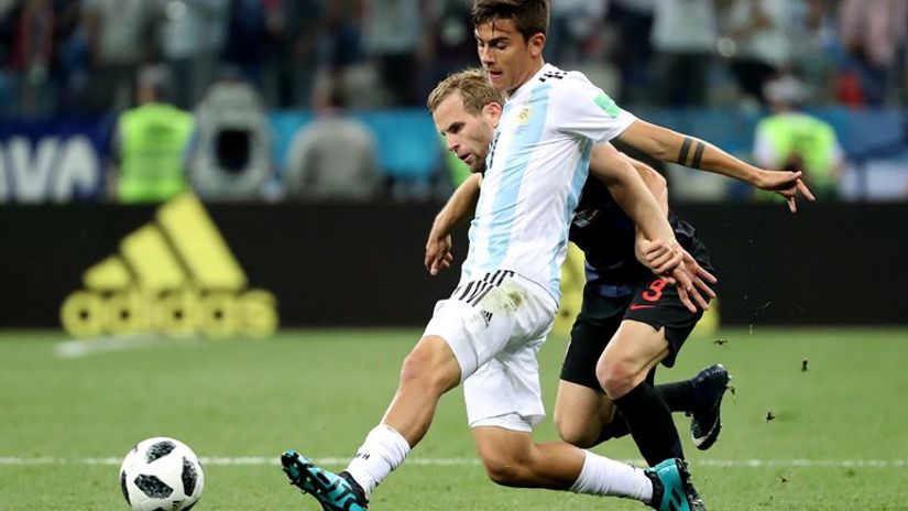 Paulo Dibala (Argentina) na utakmici sa Hrvatskom