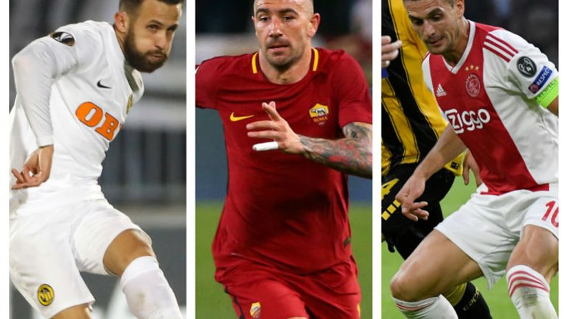 Miralem Sulejmani, Aleksandar Kolarov i Dušan Tadić