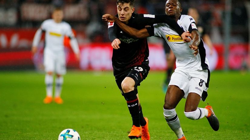 Kaj Haverc (Leverkuzen) i Denis Zakarija (M'gladbah) 