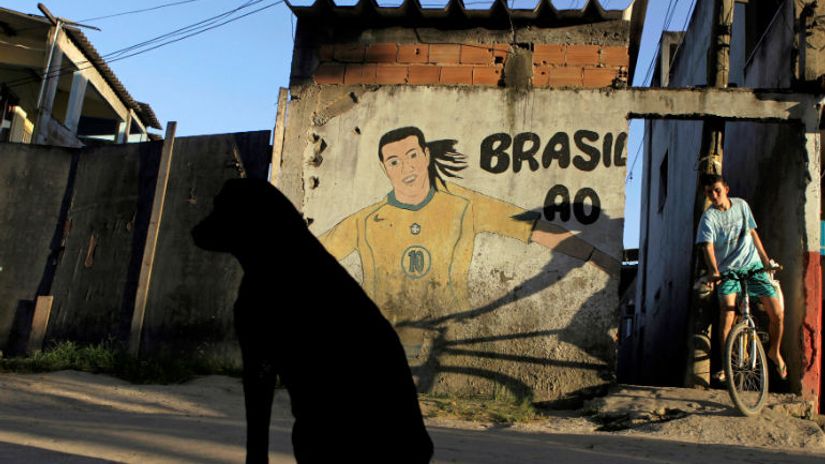 Ronaldinjov grafit u Rio de Žaneiru
