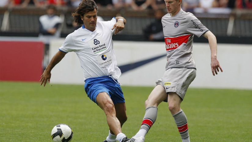 FERNANDO KOUTO I GAETAN ŠARBONIJE NA PRIJATELJSKOJ UTAKMICI 2009. GODINE