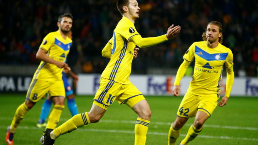 Mirko Ivanić slavi gol protiv Arsenala