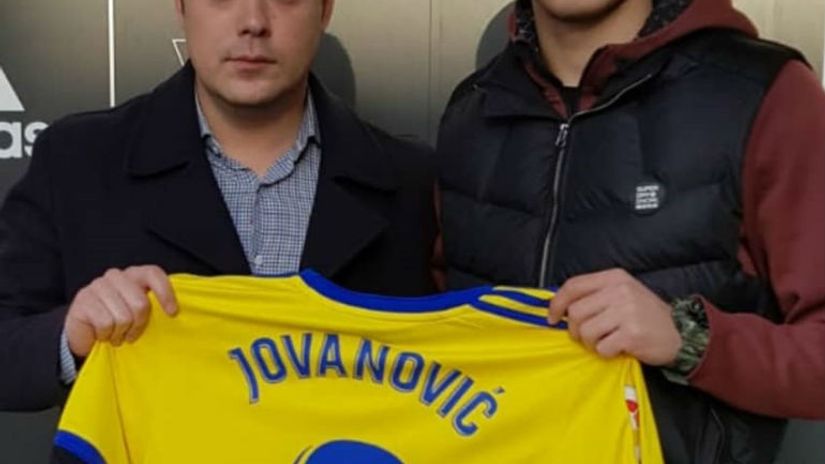 Jovanović sa menadžerom Darkom Ristićem