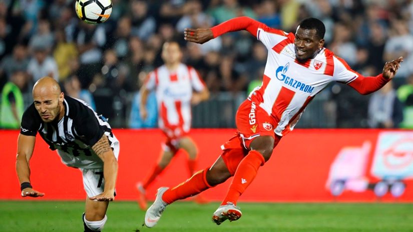 Nemanja R. Miletić (Partizan) i El Fardu Ben (Crvena zvezda)