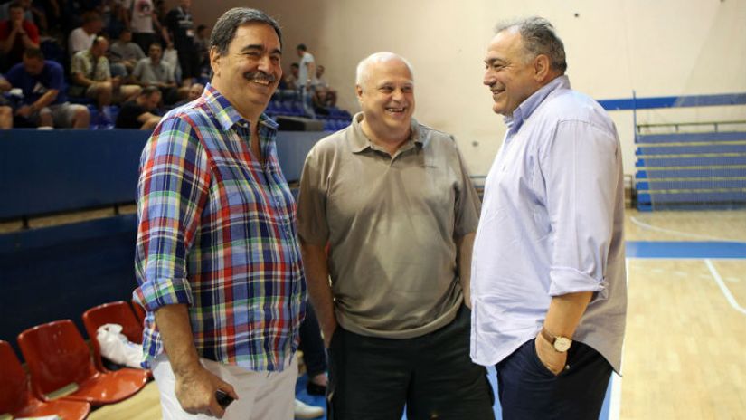 Veselin Matić (desno) u društvu Vlada Đurovića i Milana Minića