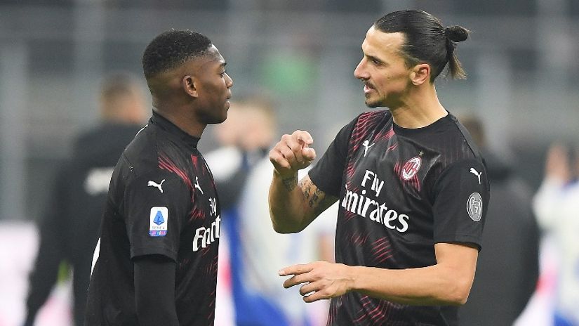Rafael Leao i Zlatan Ibrahimović (Milan)