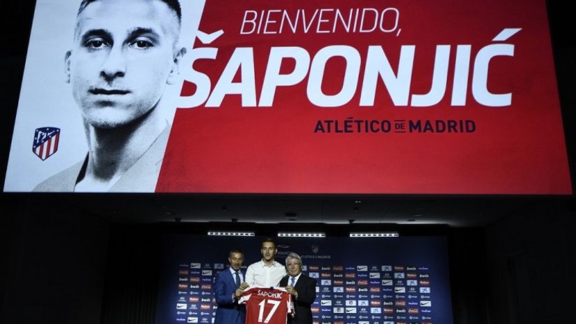 Ivan Šaponjić na promociji u Atletiku