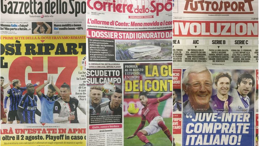 Naslovne strane italijanskih medija