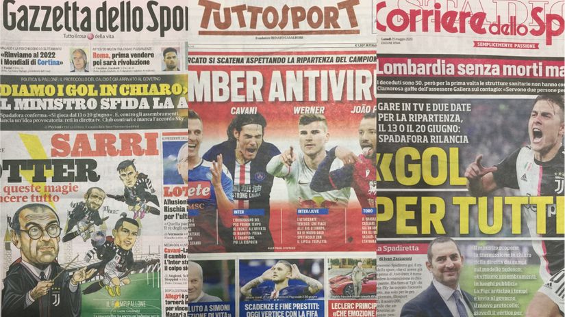 Naslovne strane italijanskih medija