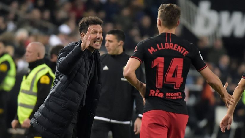 Dijego Simeone i Markos Ljorente (©AFP)