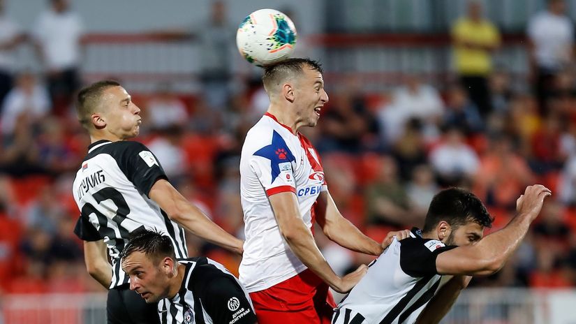 Siniša Saničanin protiv Partizana (©Starsport)