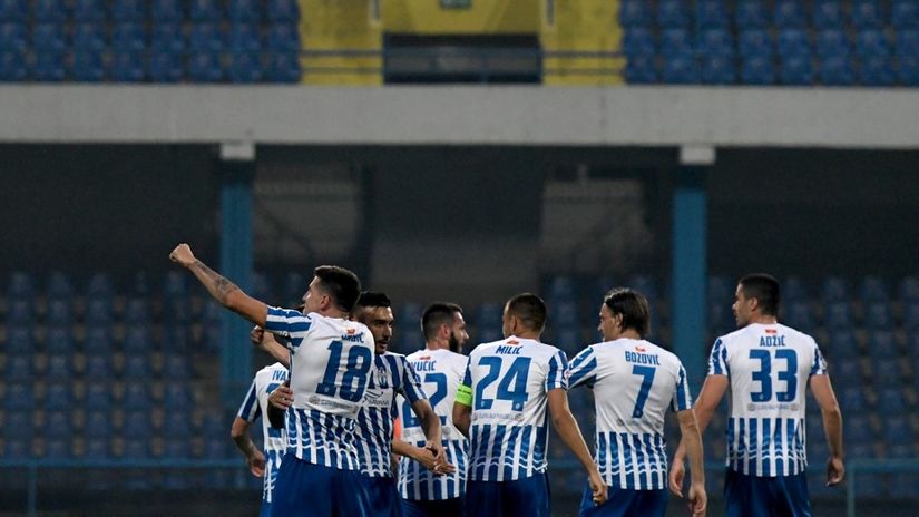 Fudbaleri Budućnosti (©AFP)