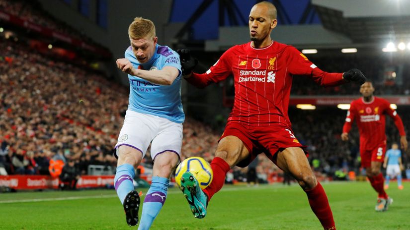 Kevin de Brujne (Man. Siti) i Fabinjo (Liverpul)