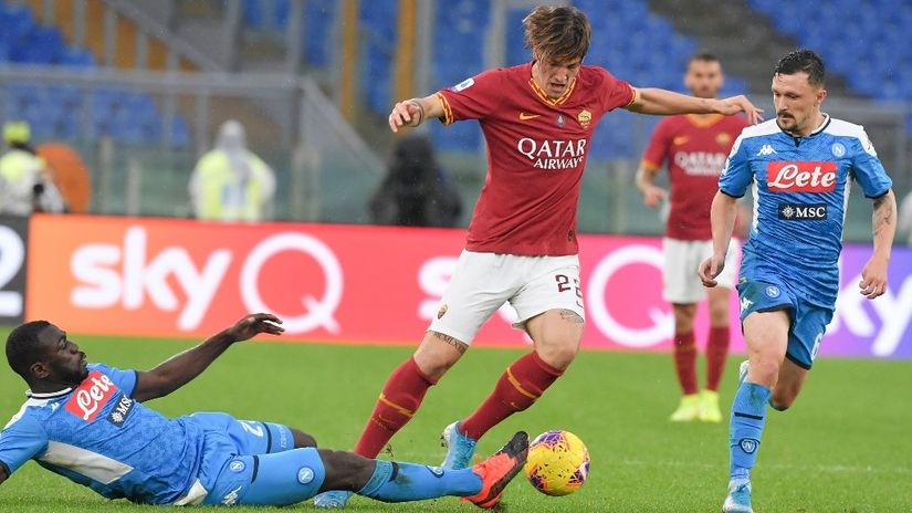 Nikolo Zaniolo prvi put u timu Rome posle šest meseci (©AFP)