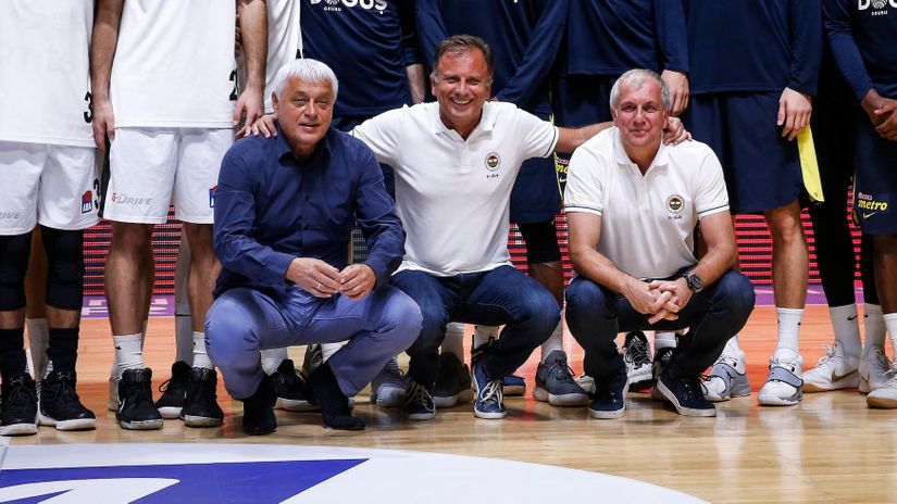 Miroslav Nikolić, Androić i Željko Obradović (©Starsport)