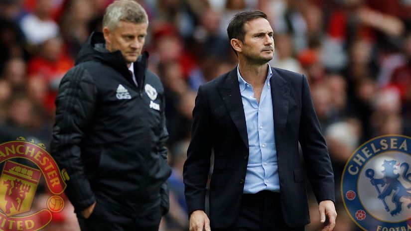 Ole Gunar Solskjer i Frenk Lampard (©Reuters)