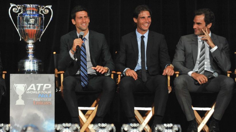 Djoković, Nadal i Federer 2013. (©AFP)