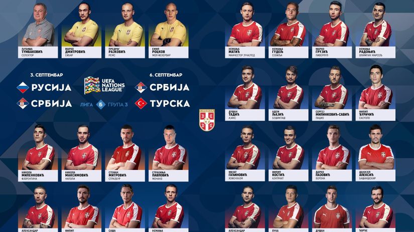 Tumbaković objavio spisak za Ligu nacija: Povratak Grujića, nema Milivojevića, debitanti Pavlović i Vlahović