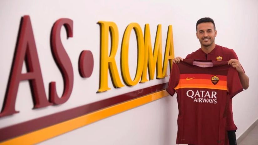 Pedro sa dresom Rome (©asroma.it)