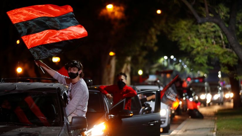 Navijači Njuelsa (©Reuters)
