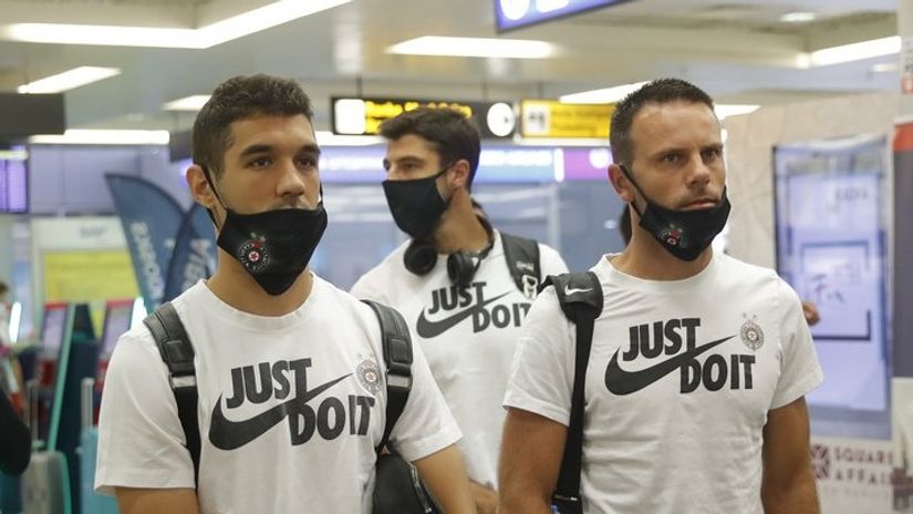 Miljković, Ostojić i Vitas (© FK Partizan)