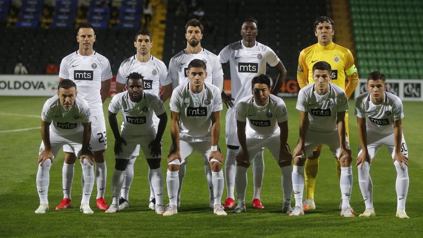 Tim crno-belih u Kišinjevu (© FK Partizan)
