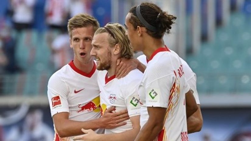 Slavlje Olma, Forsberga i Poulsena (©AFP)