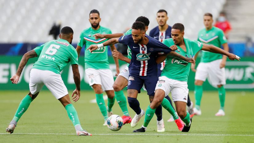 Fudbaleri Sent Etjena u duelu sa Nejmarom (@Reuters)