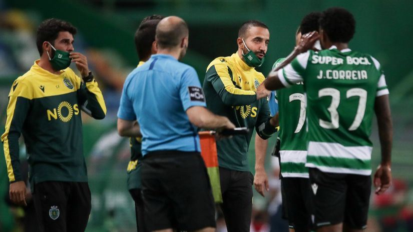 Ruben Amorim sa igračima Sportinga (©Reuters)
