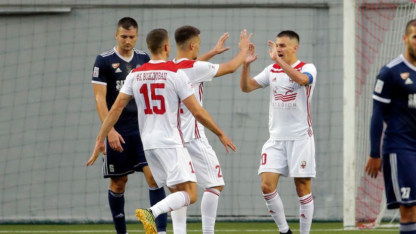 Fudbaleri Voždovca slave gol (©Star Sport) 